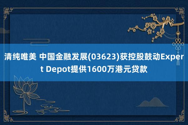 清纯唯美 中国金融发展(03623)获控股鼓动Expert Depot提供1600万港元贷款