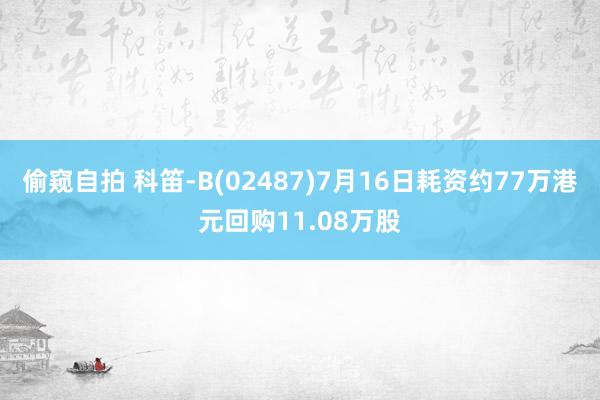 偷窥自拍 科笛-B(02487)7月16日耗资约77万港元回购11.08万股