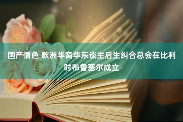 国产情色 欧洲华裔华东谈主后生纠合总会在比利时布鲁塞尔成立