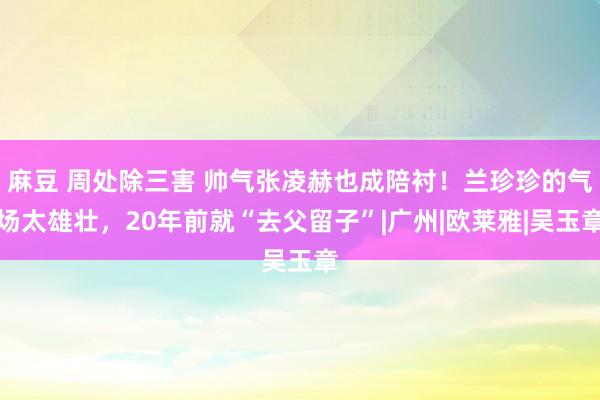 麻豆 周处除三害 帅气张凌赫也成陪衬！兰珍珍的气场太雄壮，20年前就“去父留子”|广州|欧莱雅|吴玉章